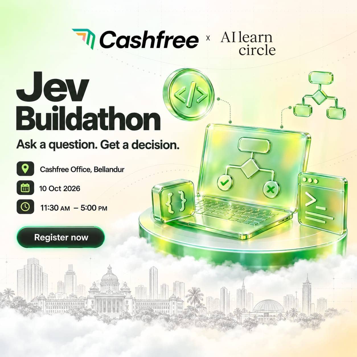 Jev Buildathon - By AI learn circle and Cashfree