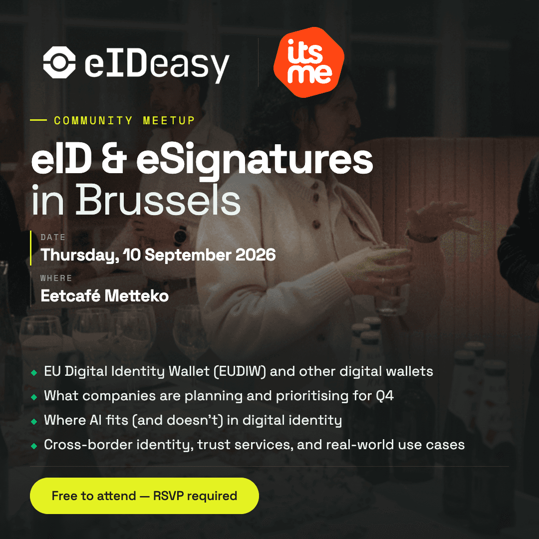 eID & eSignatures - Community Drinks Meetup - Brussels with itsme® @ Sept 10, 2026