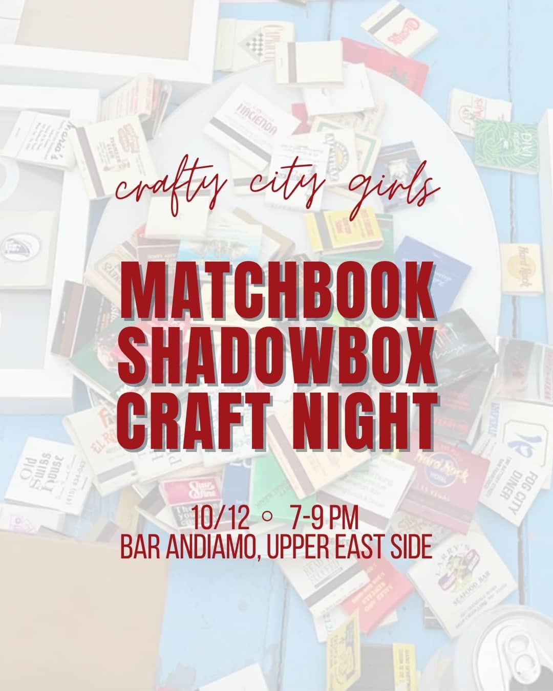 Matchbook Shawdowbox Craft Night