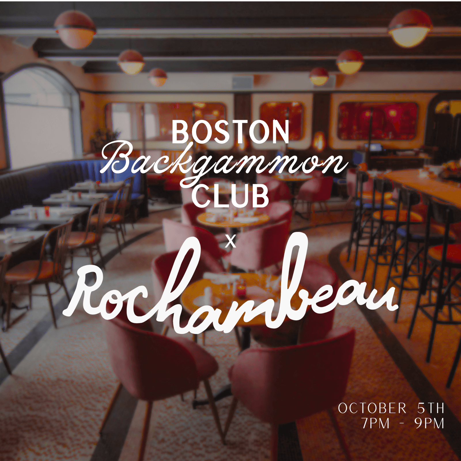 Rochambeau Back Bay Backgammon Night