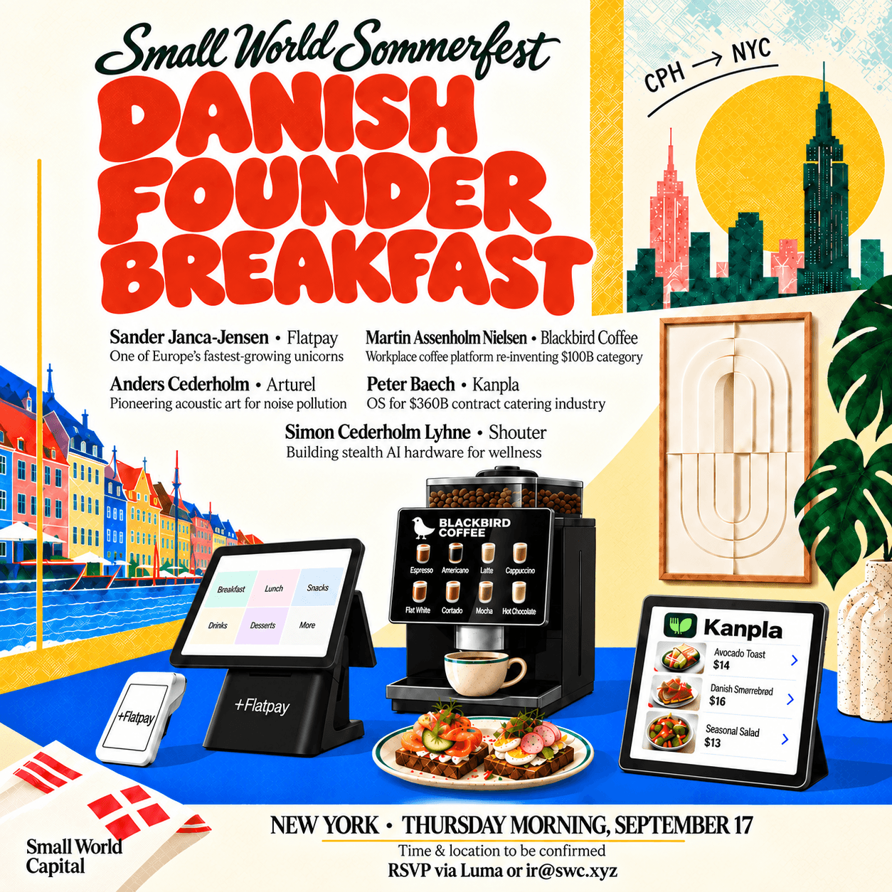 Danish Founder Breakfast · Small World Sommerfest 🇩🇰🗽