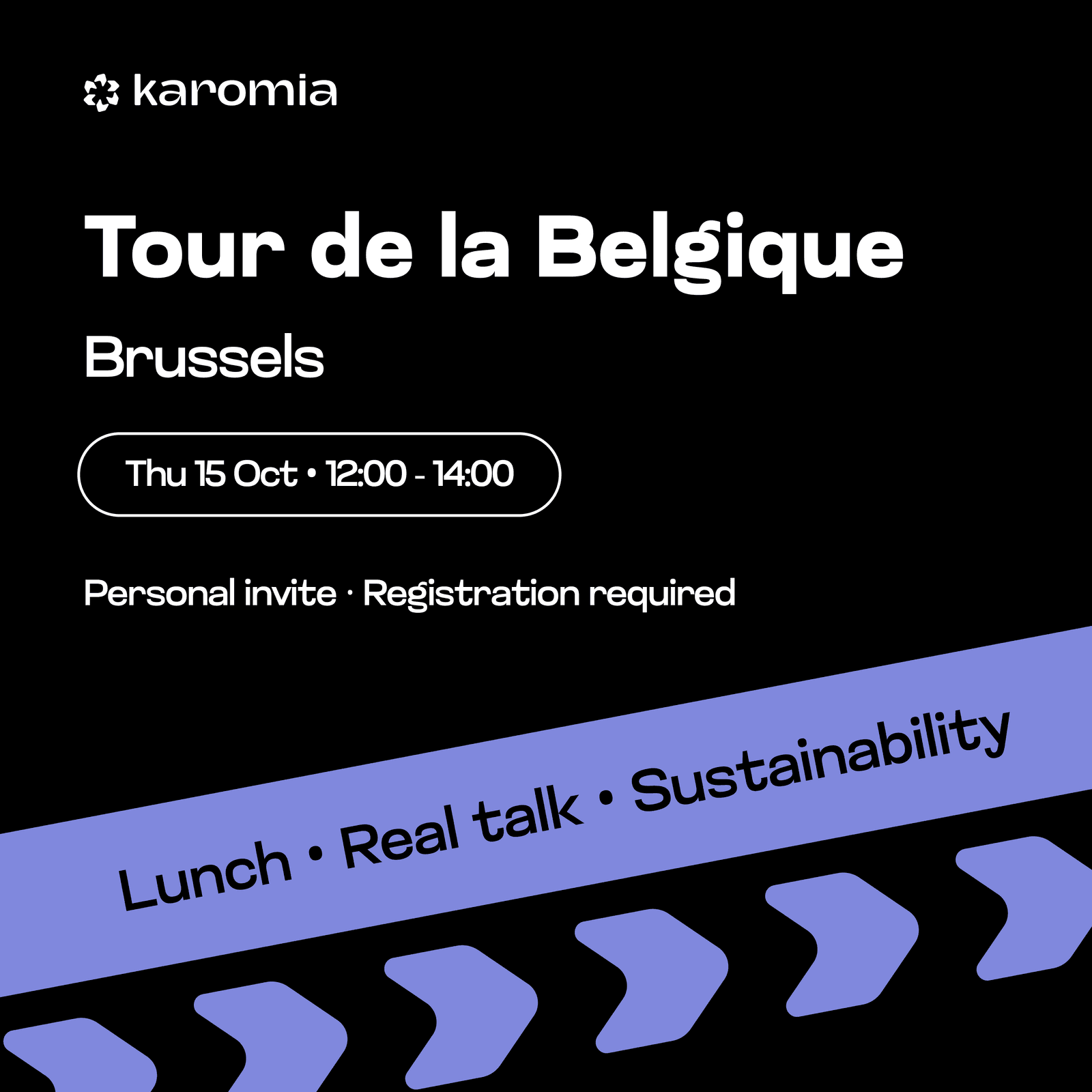Tour de la Belgique: Brussels - Lunch for sustainability managers