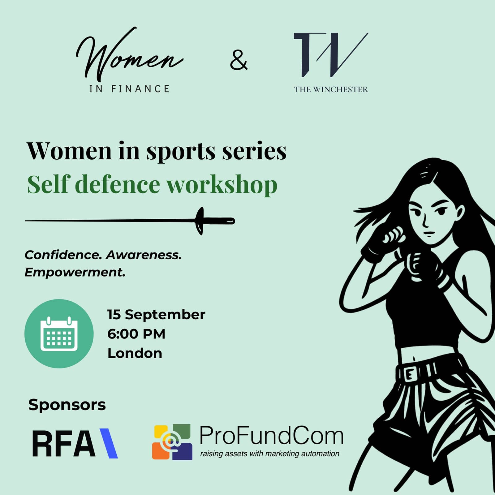 Women in Sports Series Self Defence Workshop
