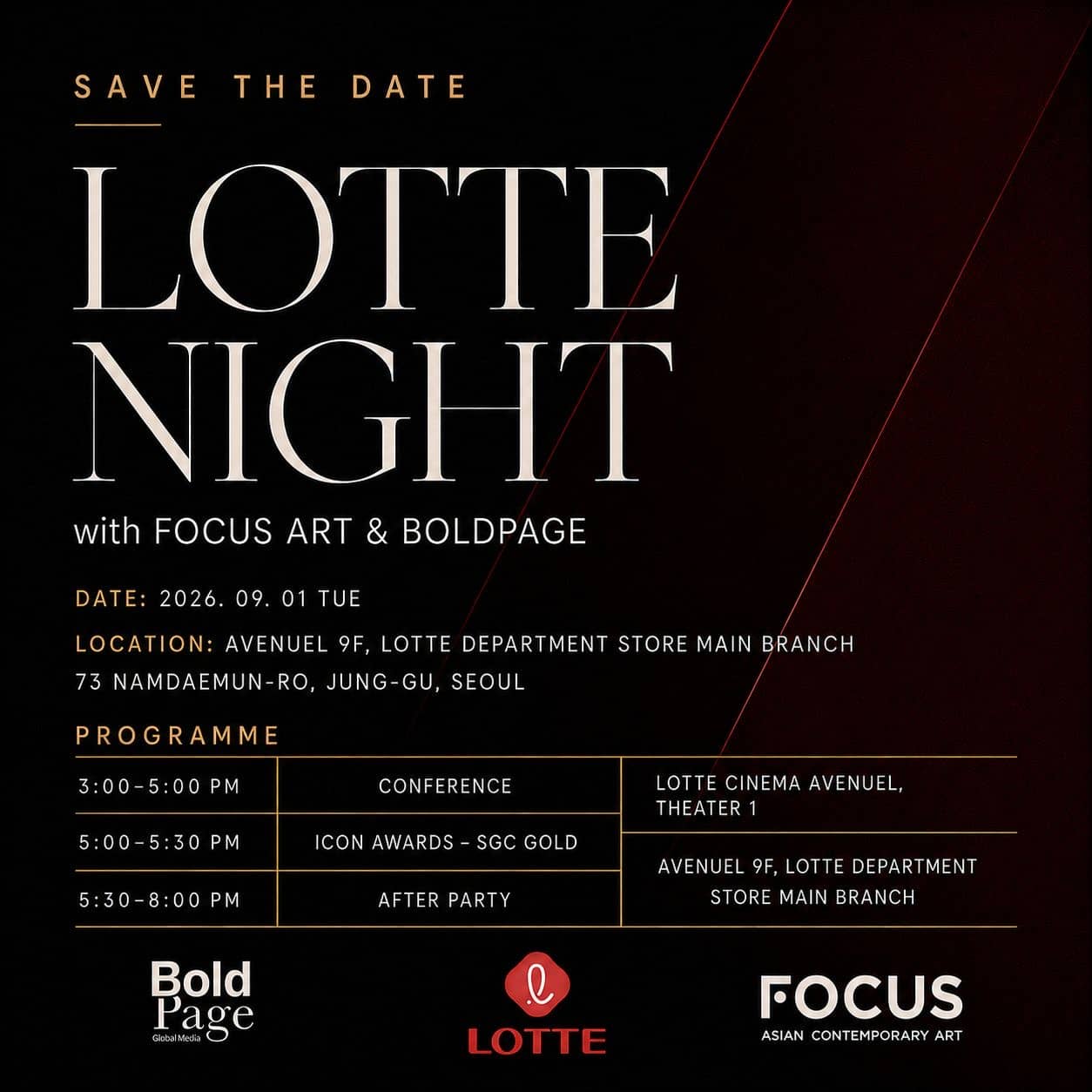 Frieze Seoul & Kiaf Week - LOTTE NIGHT with FOCUS ART & MARTY