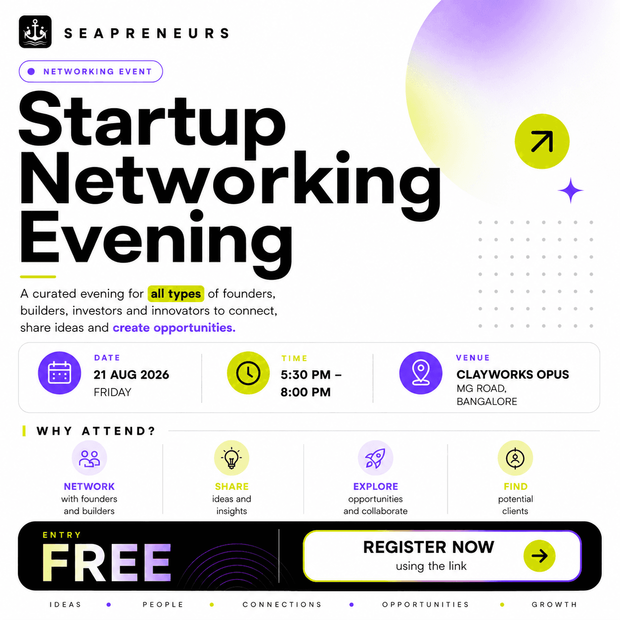 Founders Networking Evening
