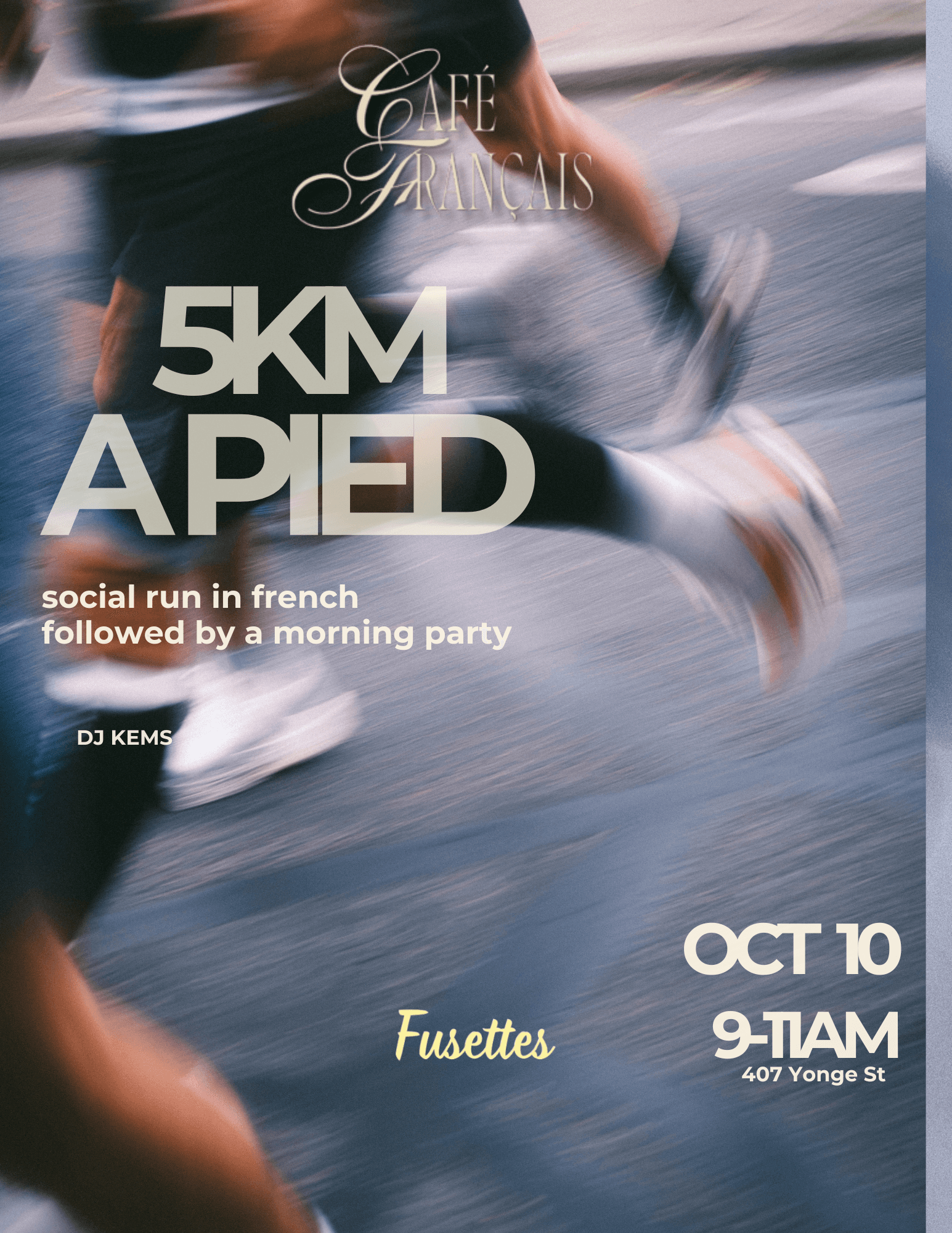 5km à pied - social run for french learners