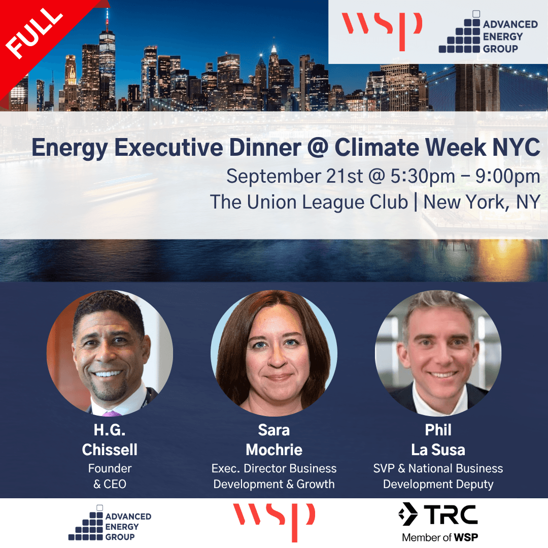 AEG & WSP USA Energy Executive Dinner @ Climate Week NYC