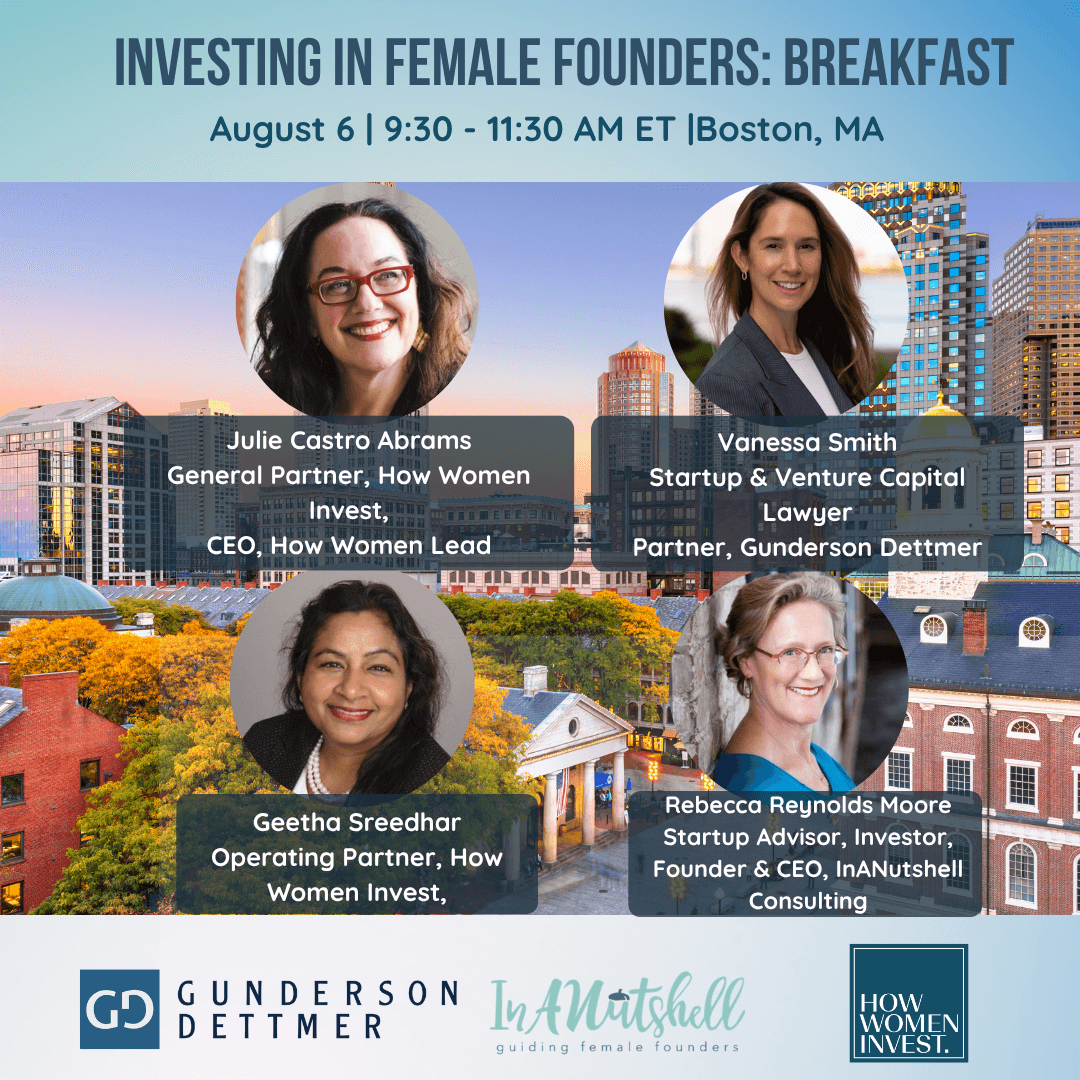How Women Invest Boston: Founder Breakfast