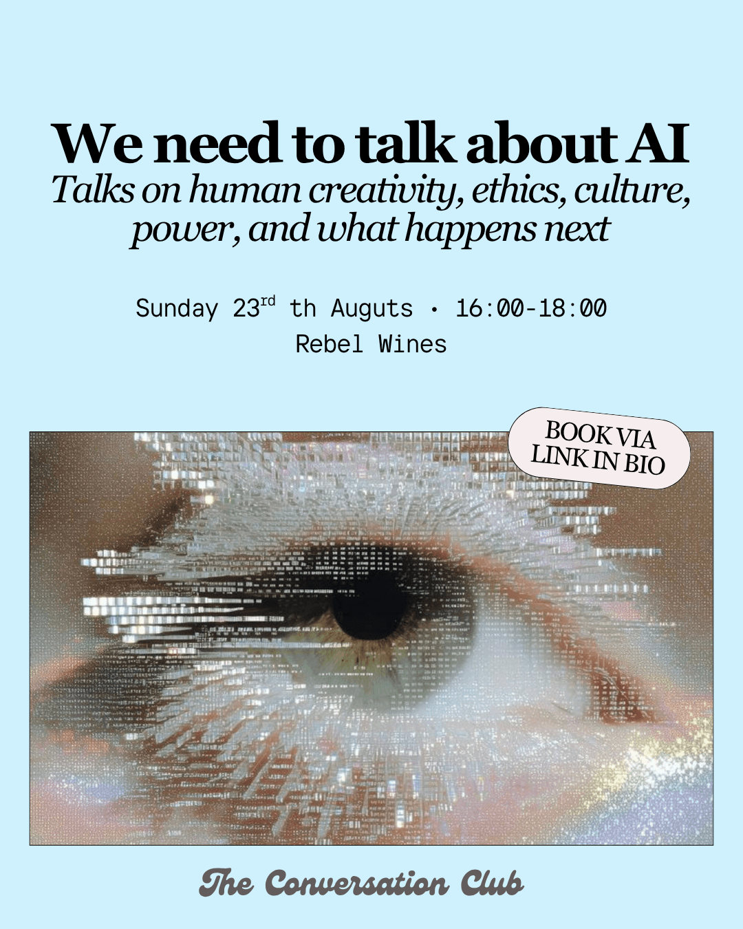 The Conversation Club: AI, creativity, surveillance, and the future of being human