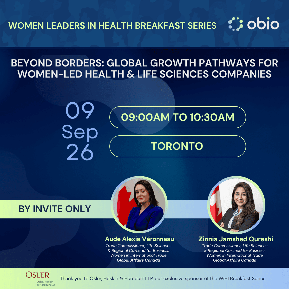 OBIO Women Leaders in Health Breakfast Series