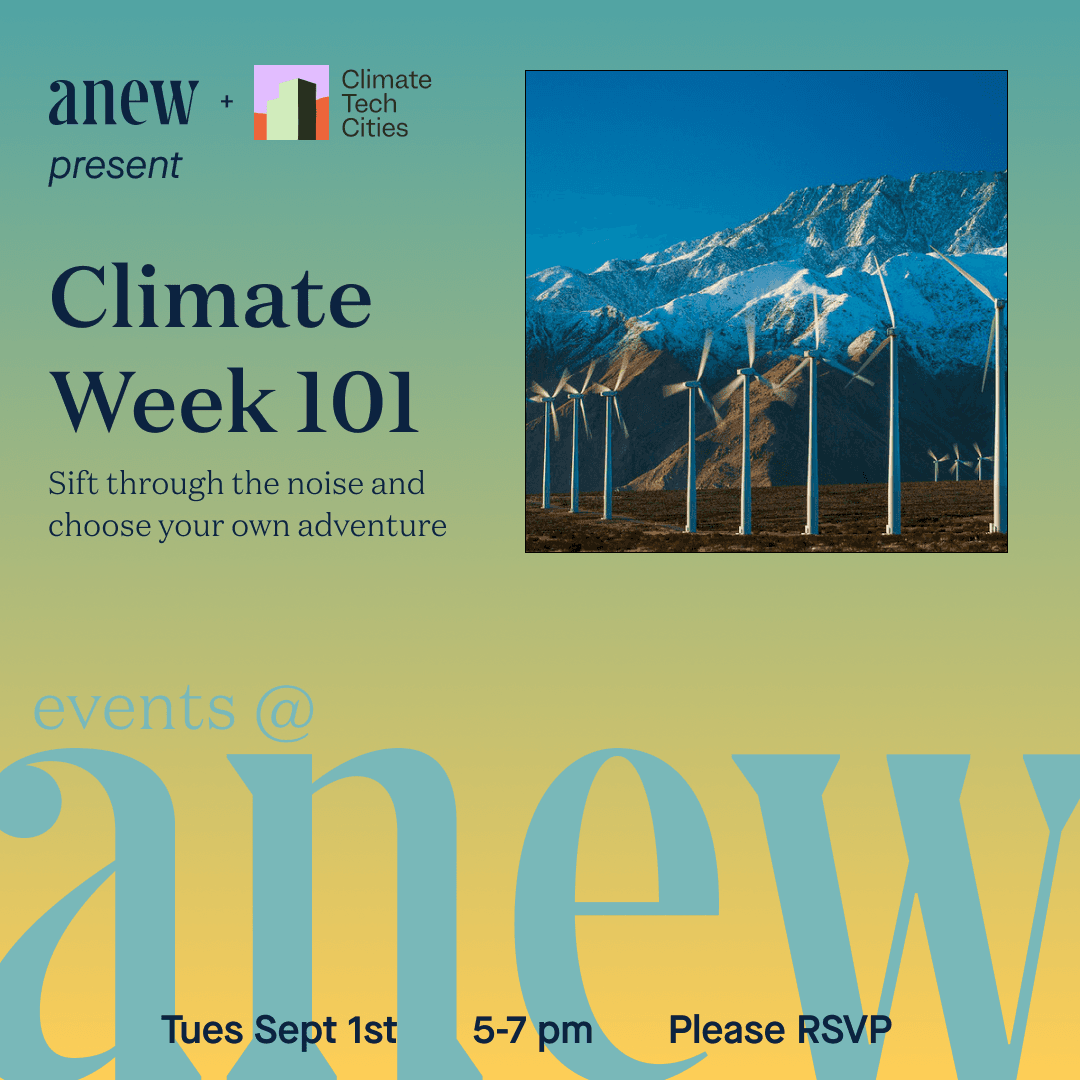 Climate Week 101 w/Climate Tech Cities