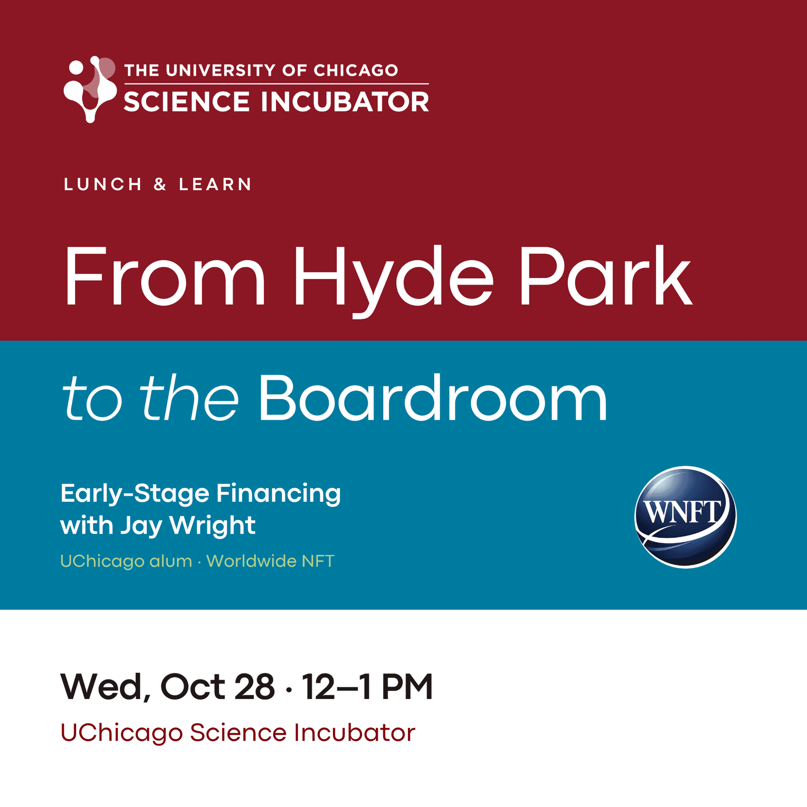 Lunch and Learn - From Hyde Park to the Boardroom
