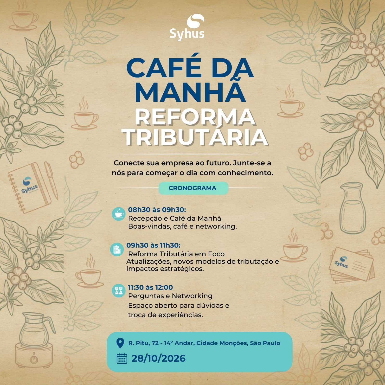Café com Reforma Tributária | Syhus