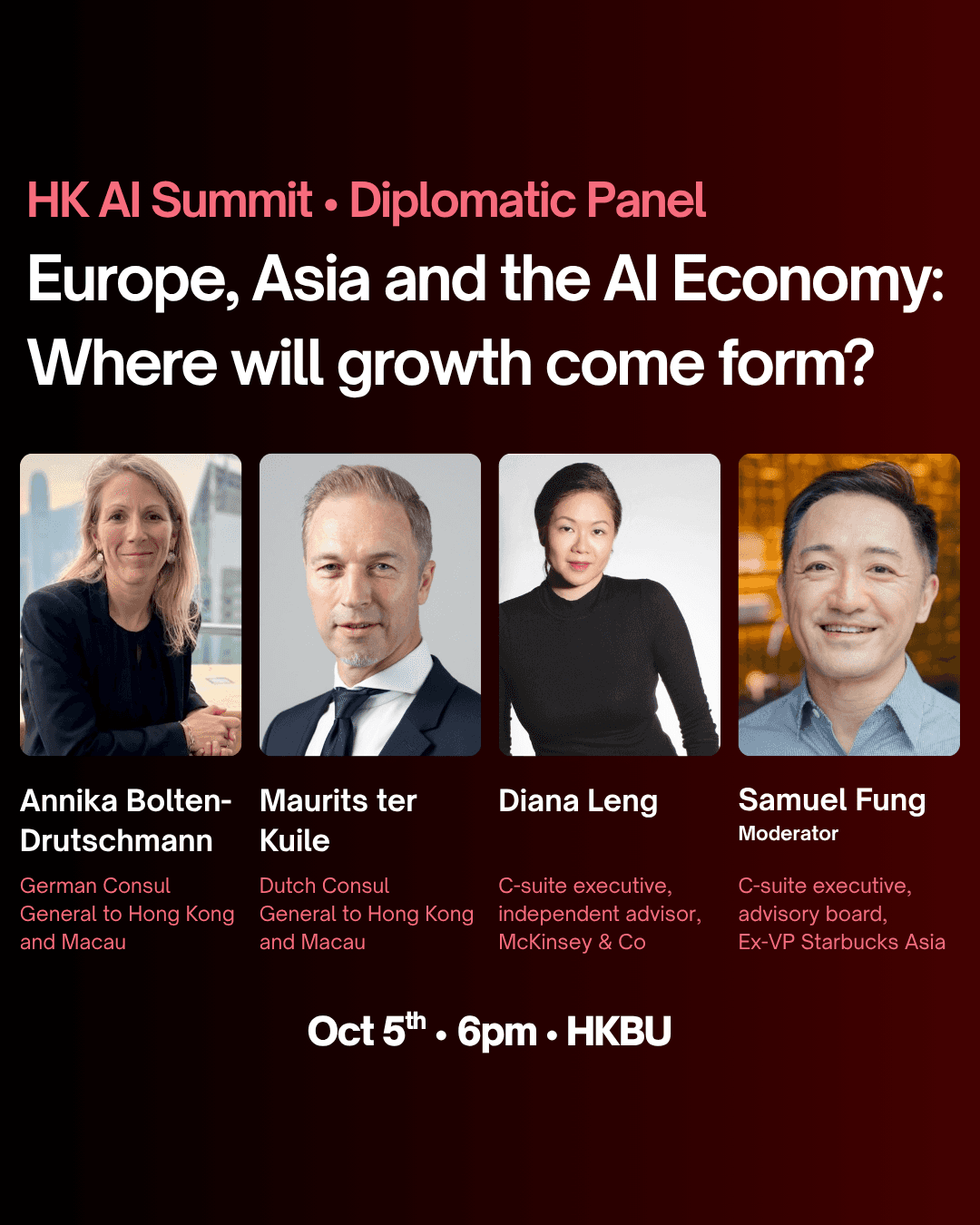 Hong Kong AI Summit: The Diplomatic Panel