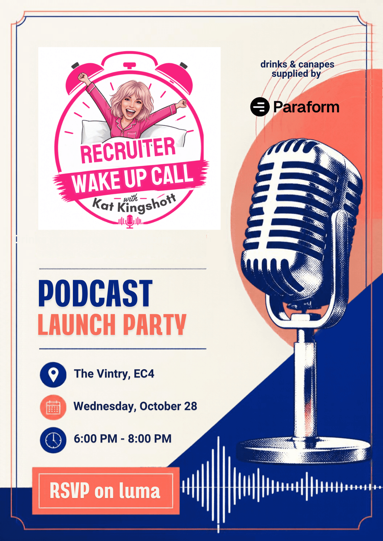 Recruiter Wake Up Call with Kat Kingshott Podcast Launch Party