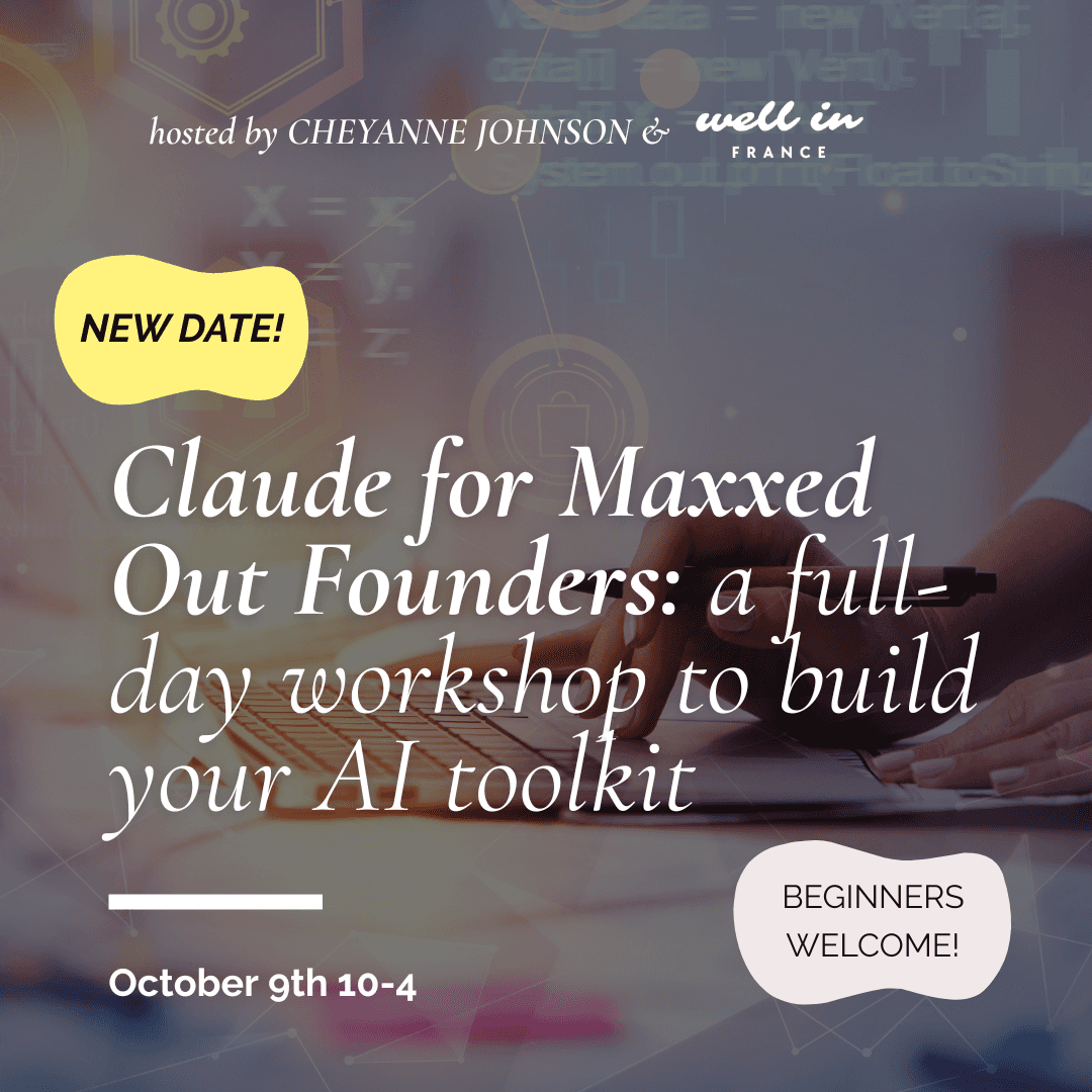 Claude for Maxxed Out Founders: a full-day workshop with Well in France