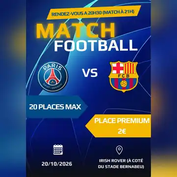Match de foot PSG vs FC Barcelone | Sport Madrid