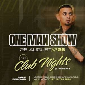 CPT / OMS Club Nights ft Clint L / Friday 28 August 2026 / Destiny