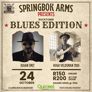 Rocktober: Blues Edition @ Springbok Arms ft. Riaan Smit & The Hugo Veldsman Trio