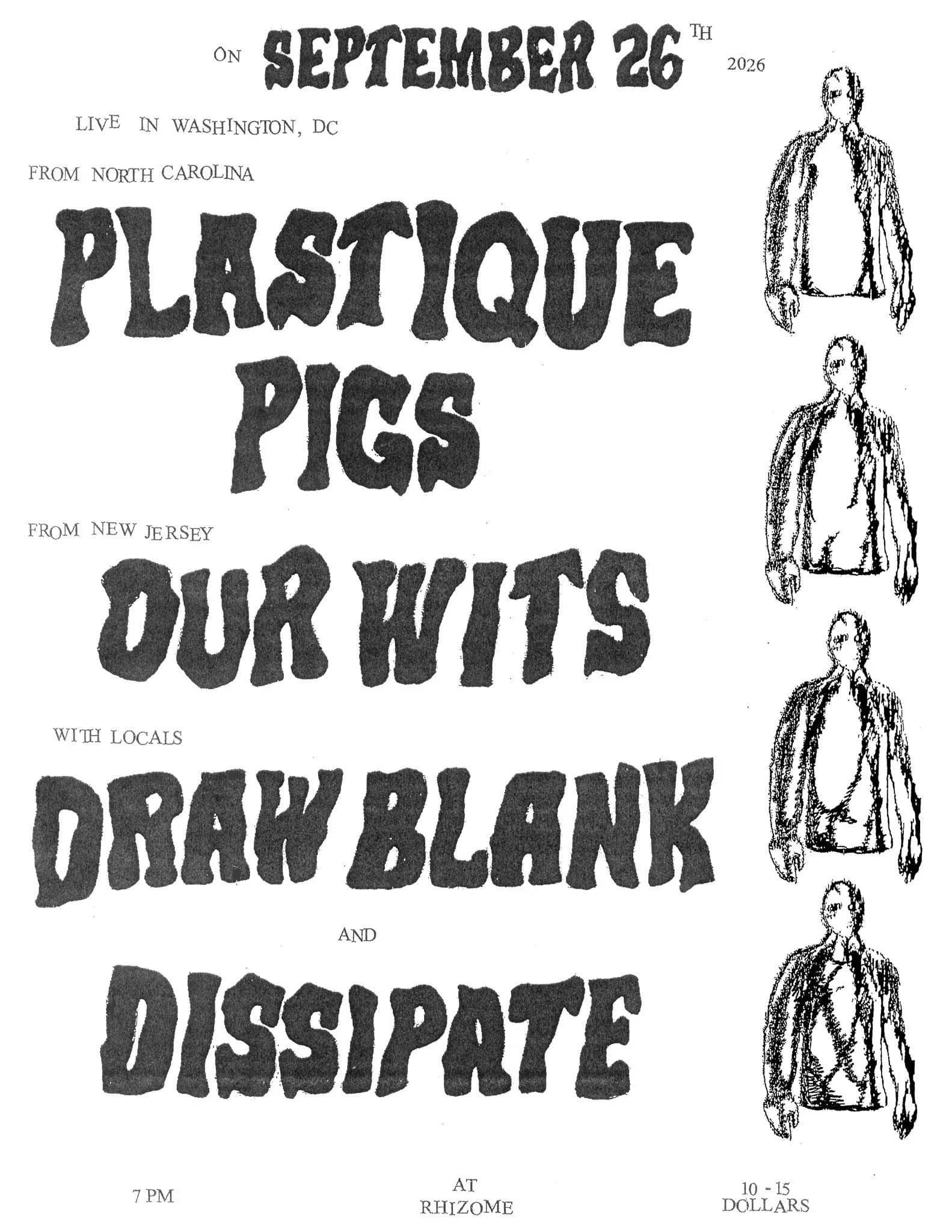 Plastique Pigs / Our Wits / Draw Blank / Dissipate