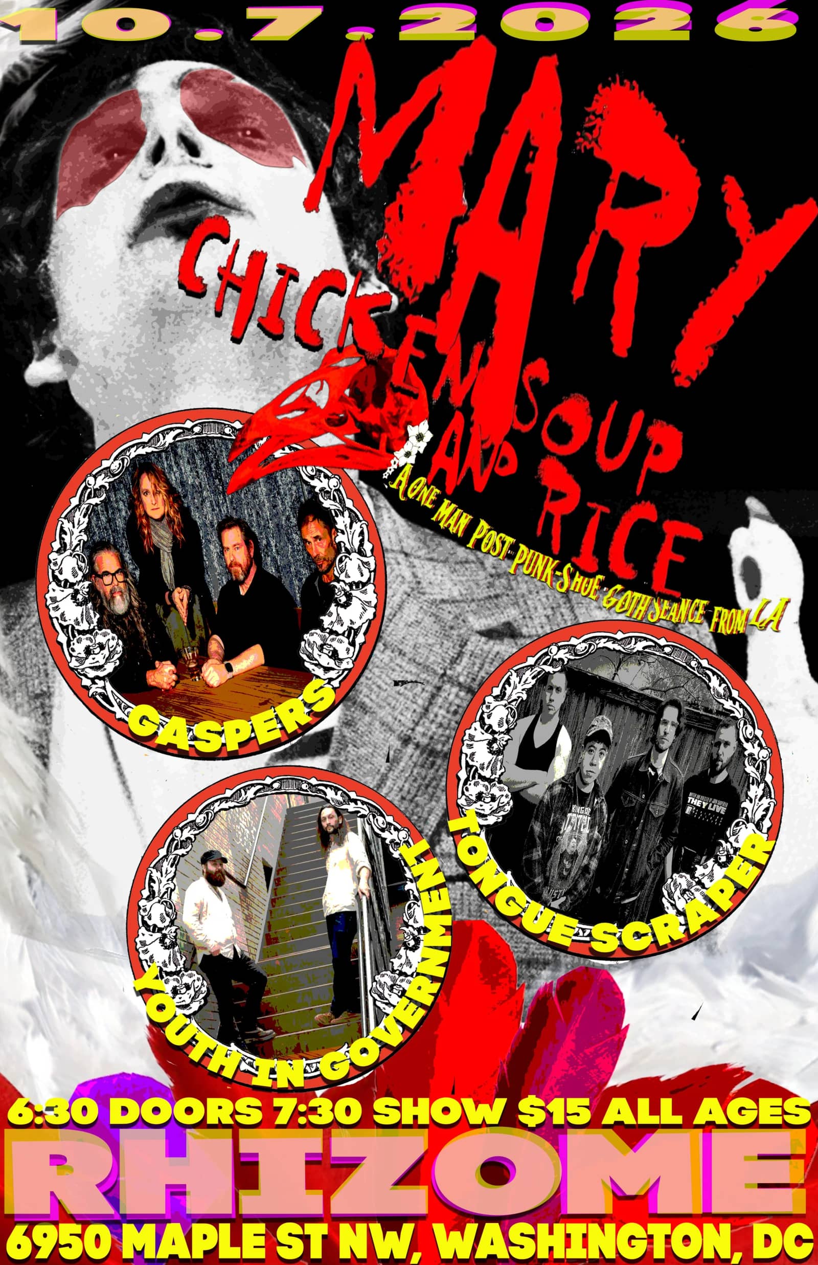 Mary Chicken Soup And Rice / Gaspers / Youth In Government / Tongue Scraper