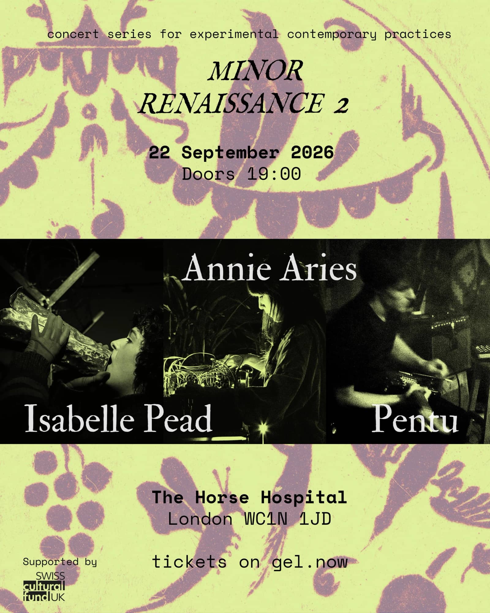Minor Renaissance 2: Annie Aries, Isabelle Pead, Pentu