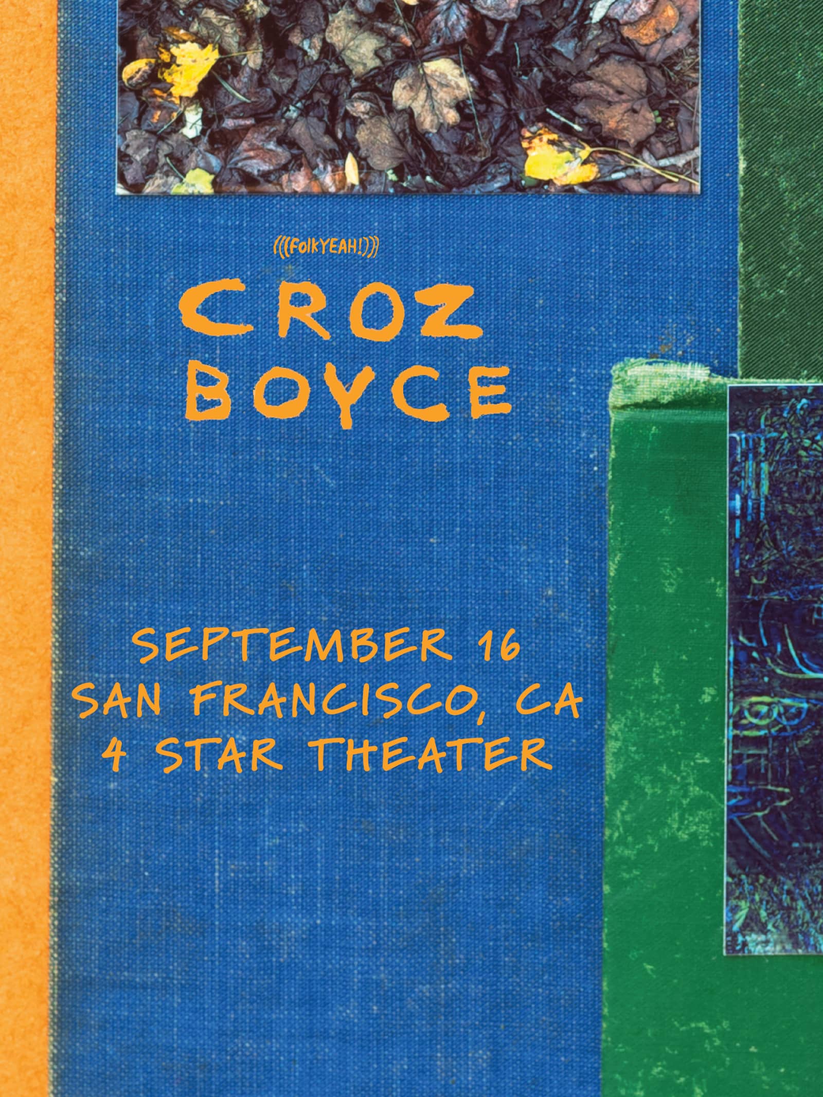 LIVE MUSIC: Croz Boyce (Avey Tare and Geologist of Animal Collective), Jas Stade (Presented by folkYEAH!) ~ Doors at