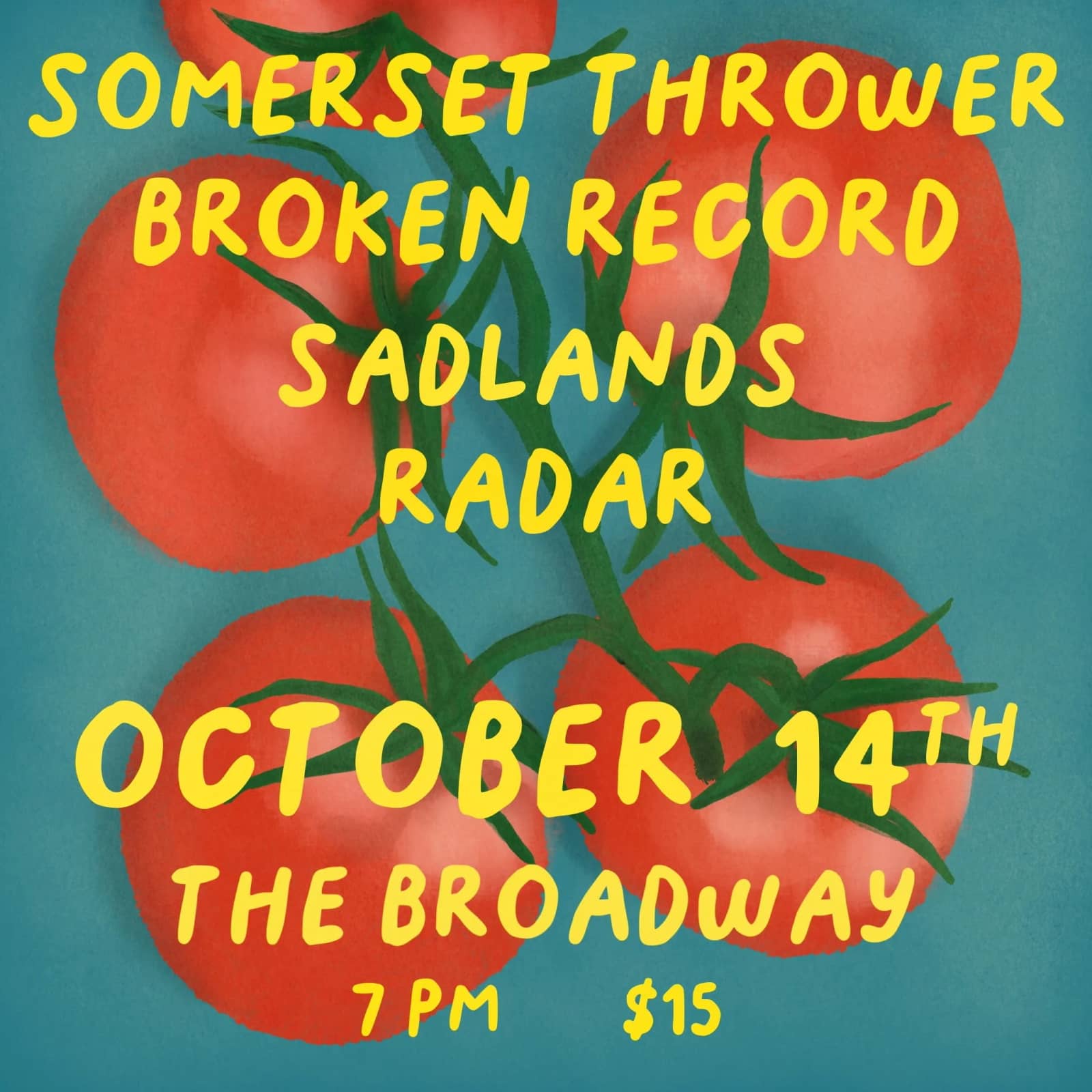 Somerset Thrower w/ Broken Record, Sadlands + Radar