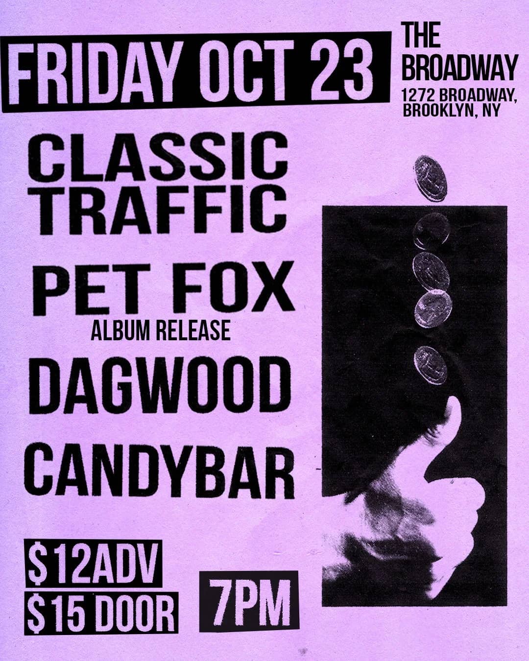 Classic Traffic, Pet Fox, Dagwood + Candybar