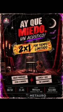 Qué miedo, un acústico