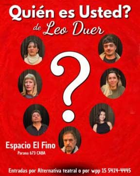 ¿Quién es usted?