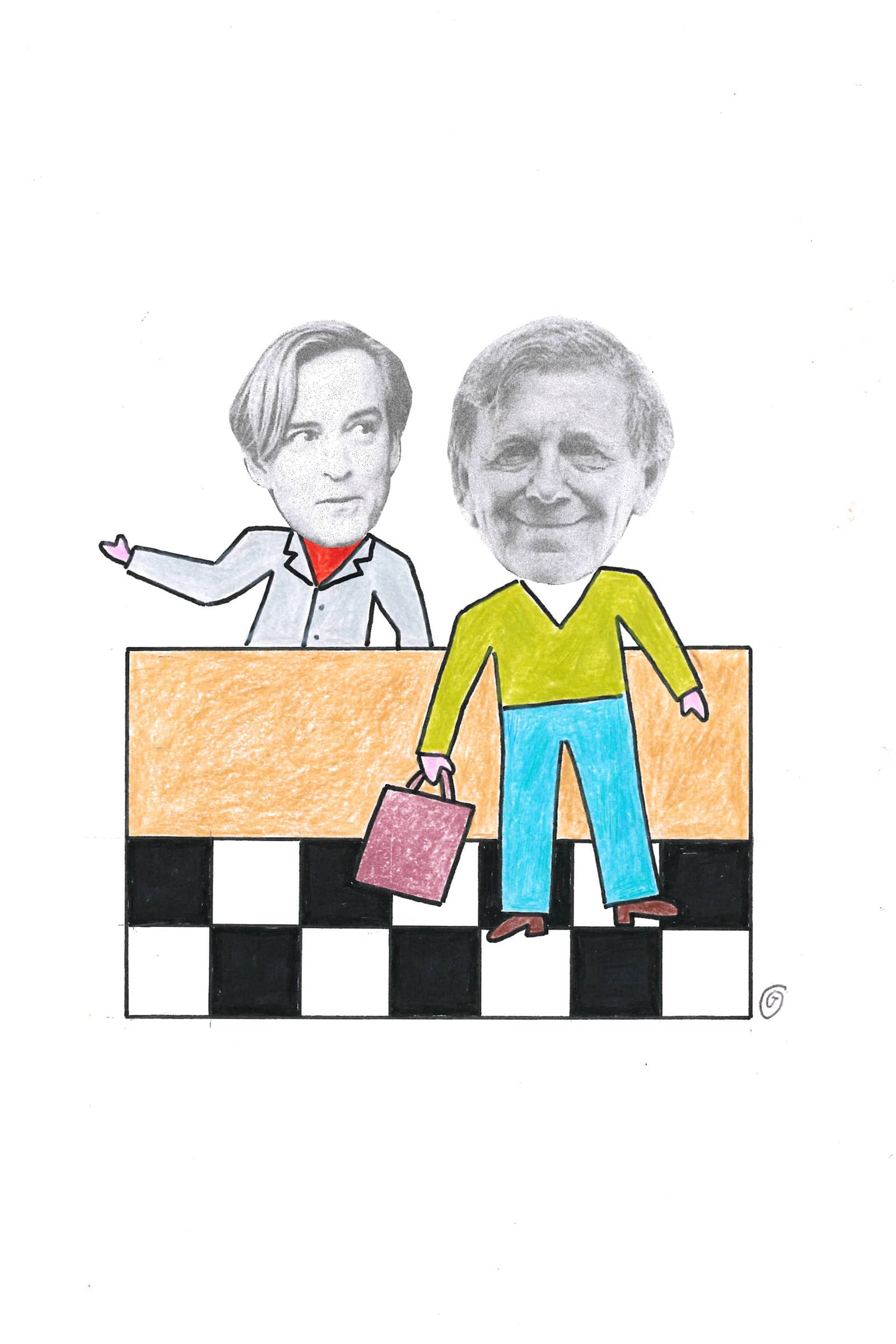 Claes och Andreas leker affär