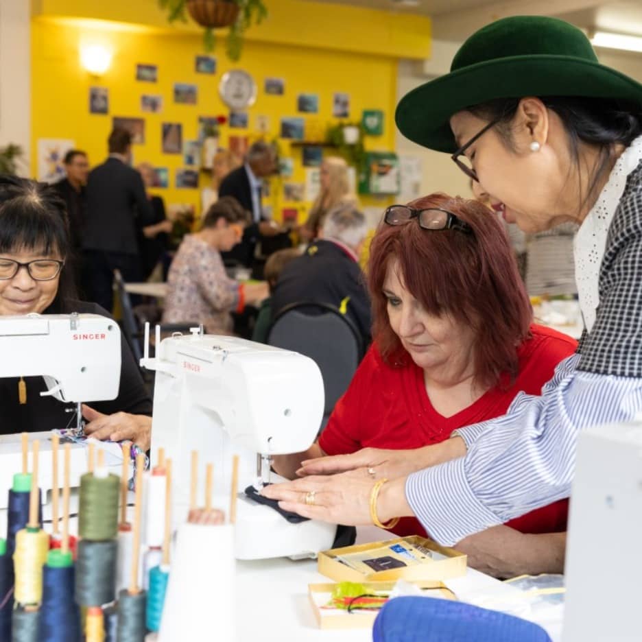 Social sewing sessions