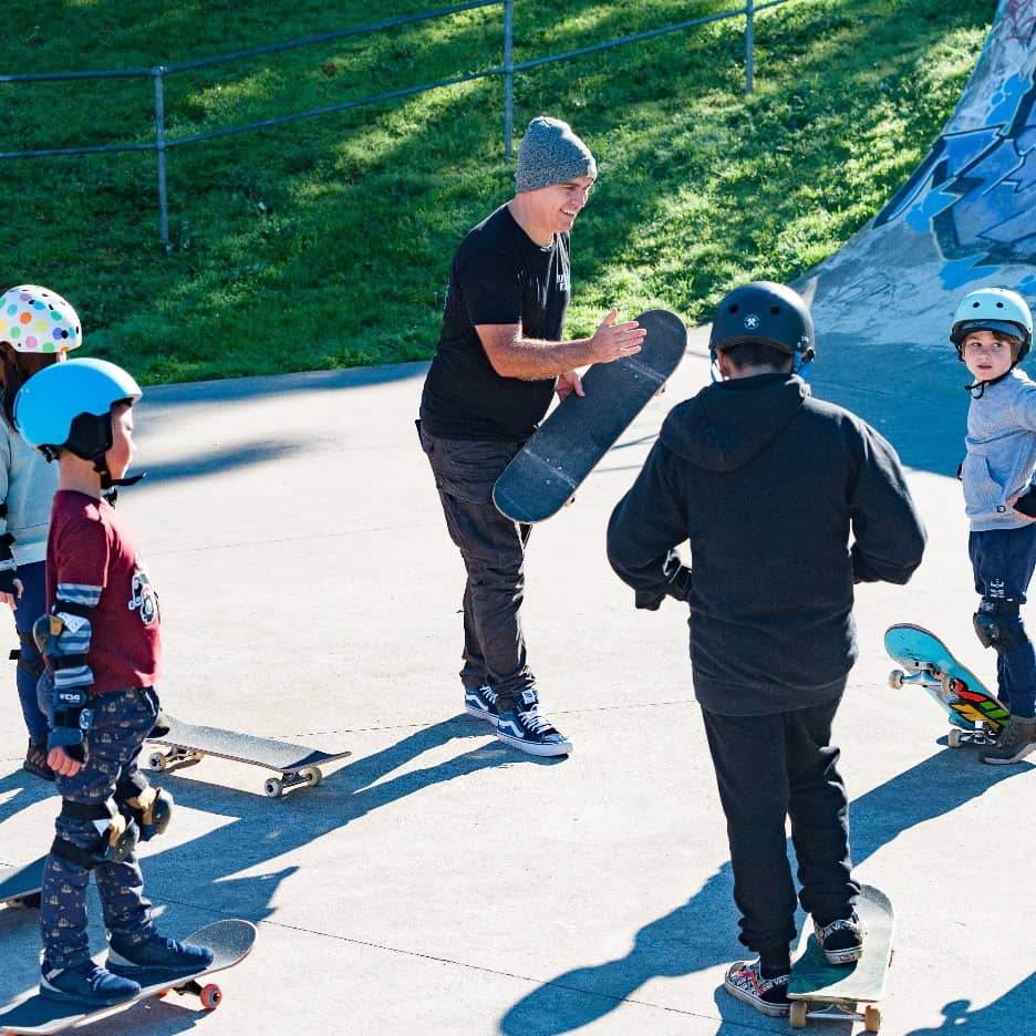 Sunday skateboarding lessons