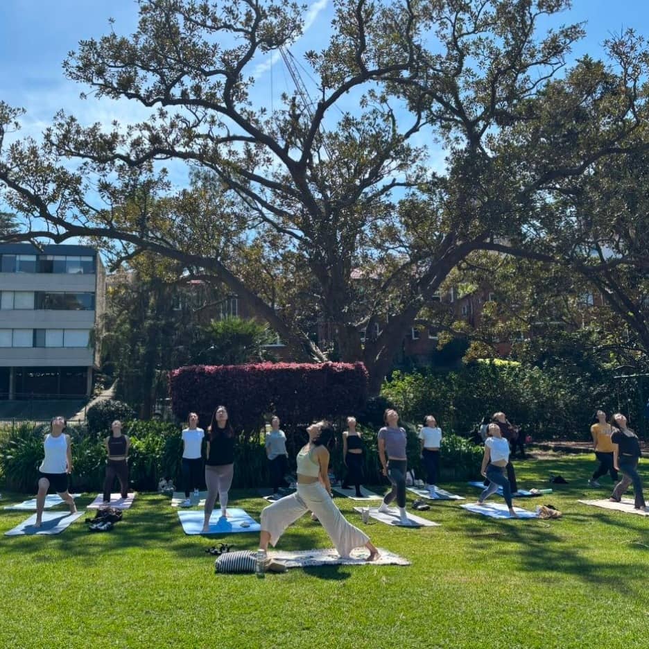 In Sync: Outdoor Partner Yoga and Goal Setting