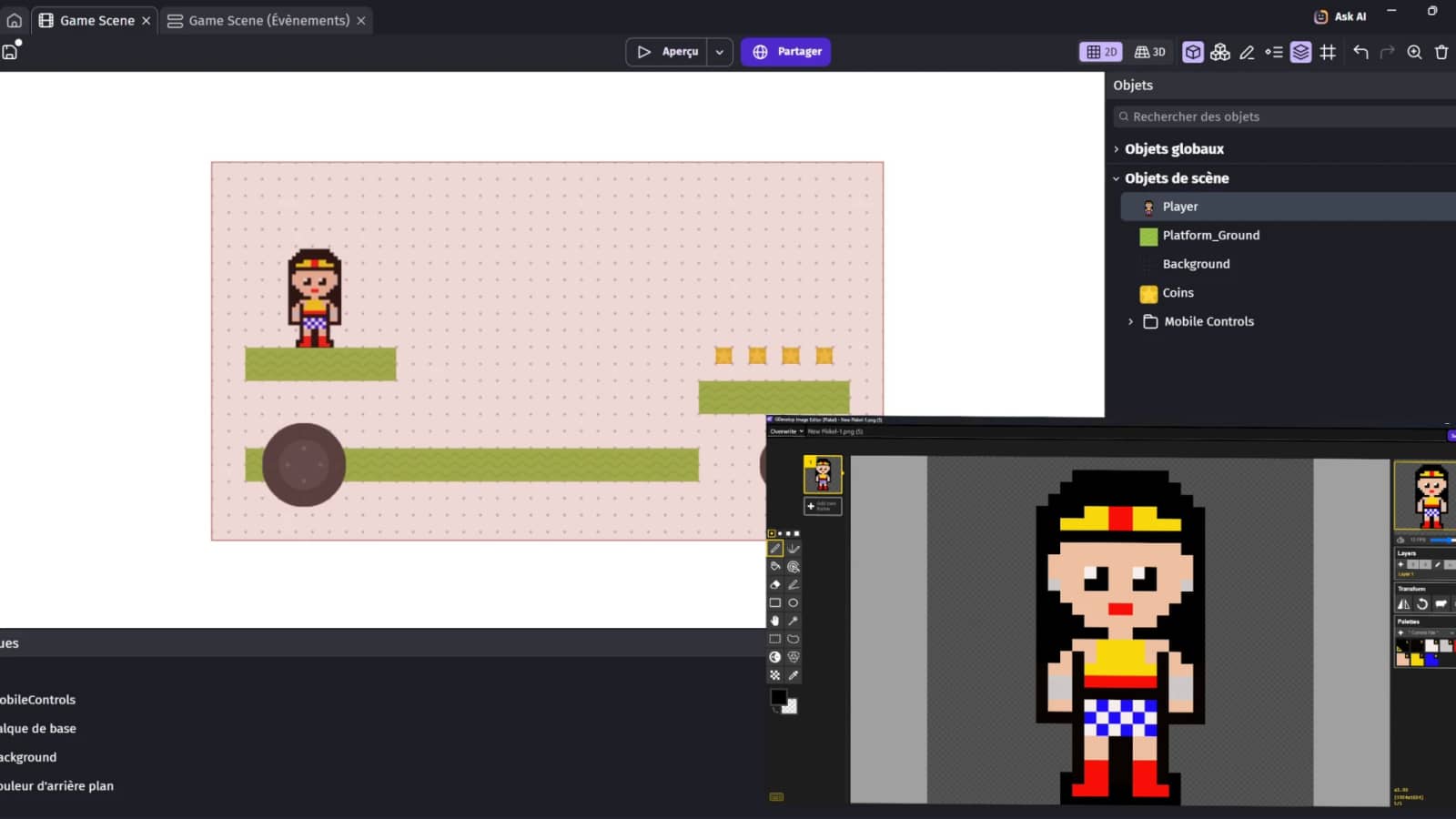 Mixlab : Dessiner un personnage et le faire vivre dans un jeu vidéo