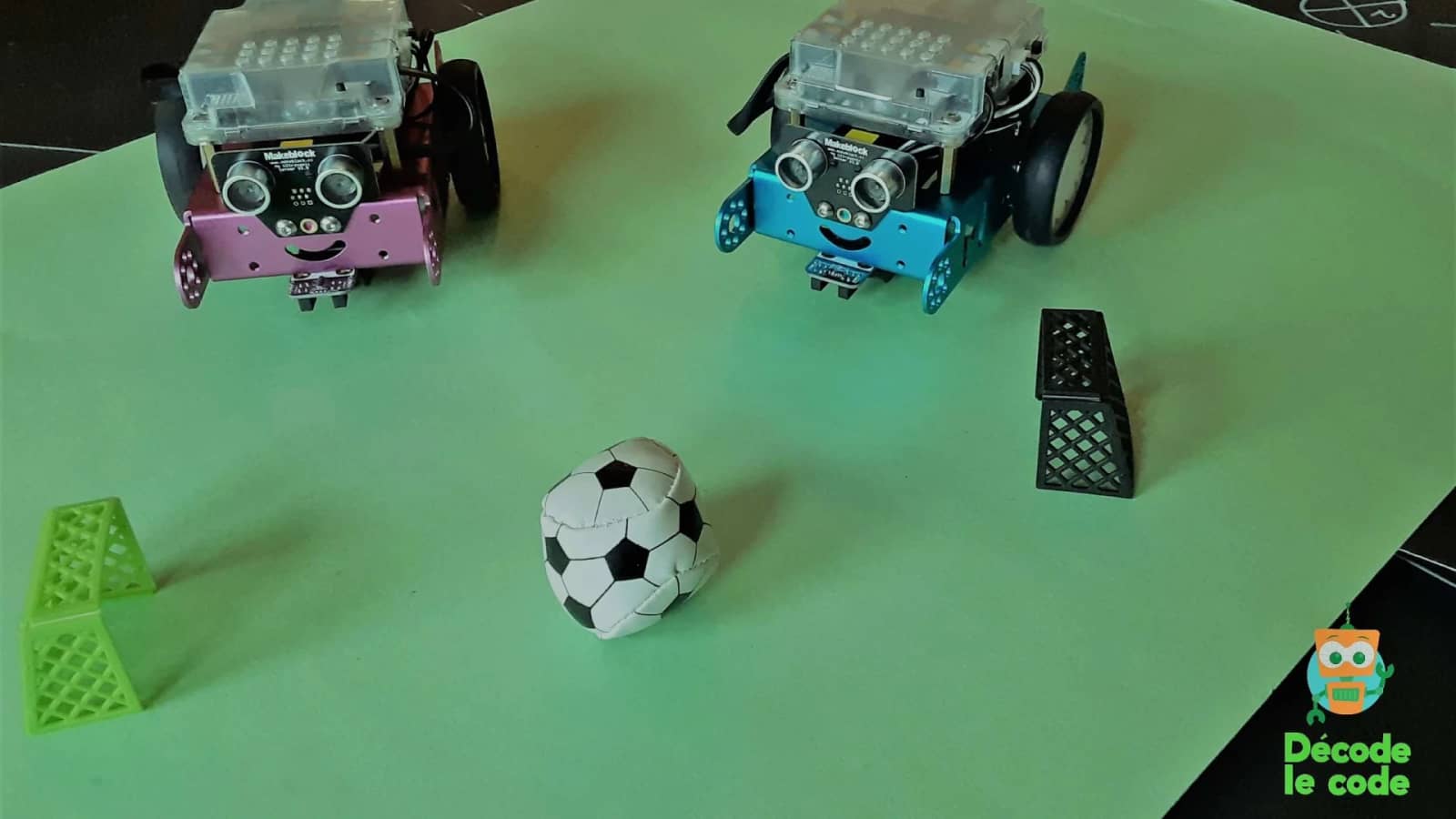 Robots match de soccer
