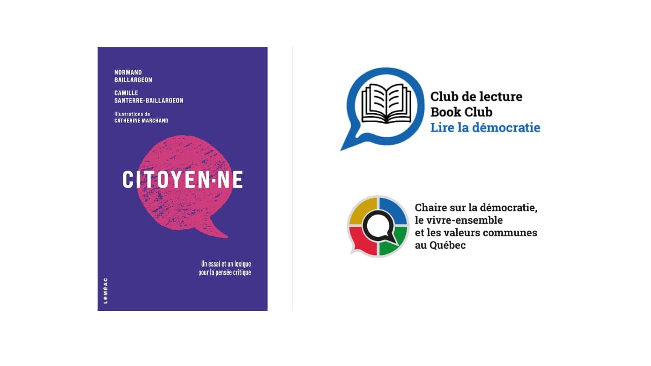 Club Lire la démocratie: 1re rencontre, avec Normand Baillargeon et Camille Santerre-Baillargeon