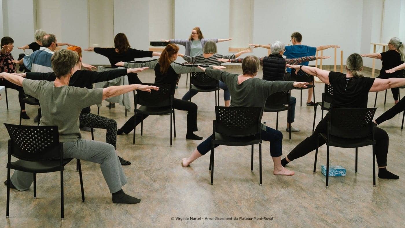 Yoga sur chaise