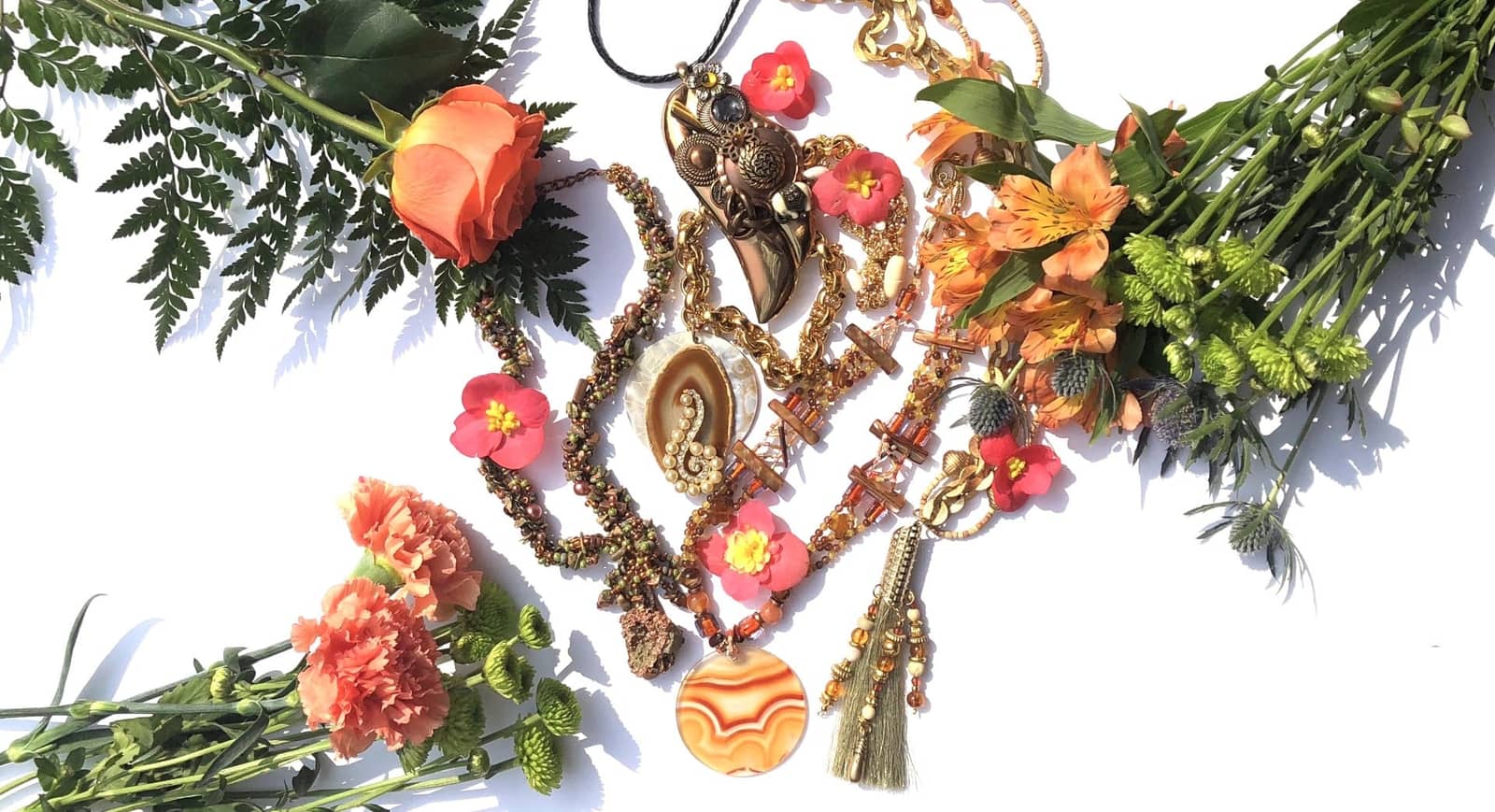 Création d'un bracelet et boucles d’oreilles