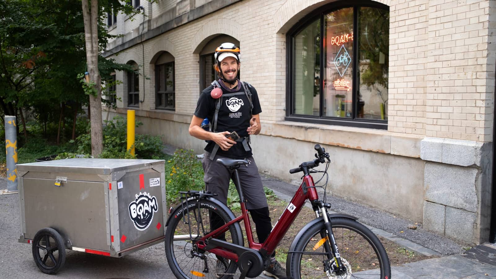Kiosque de réparation de vélos