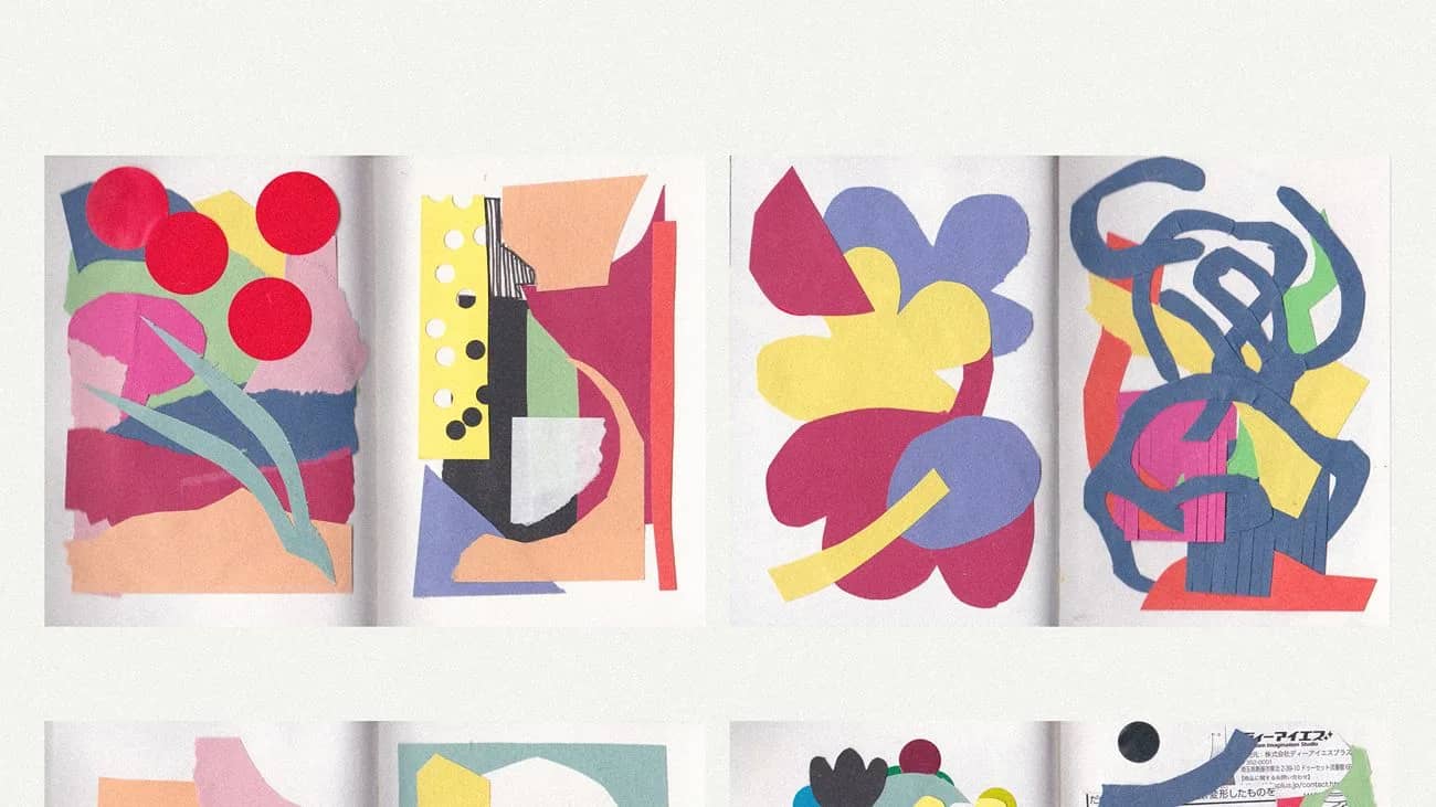 Carnet V01 : Collage sur papier avec l'artiste Maylee Keo