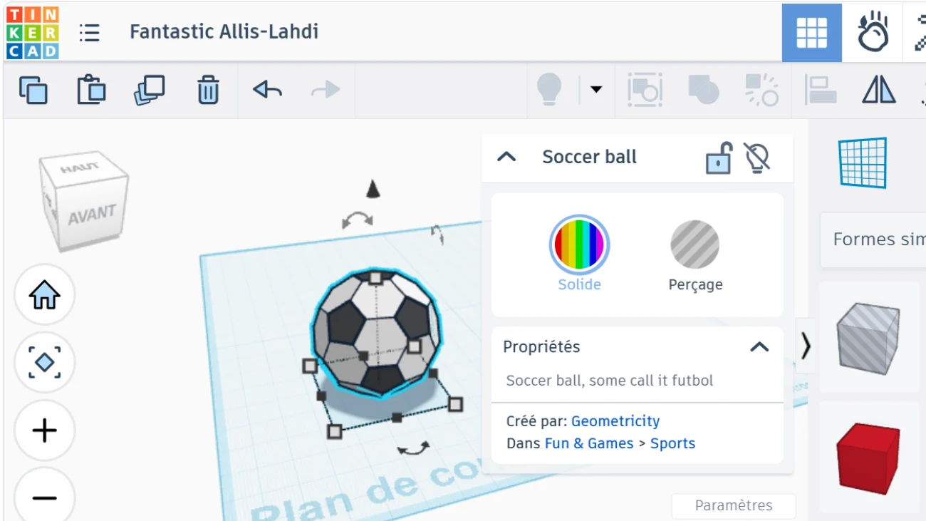 Initiation à la modélisation 3D avec Tinkercad
