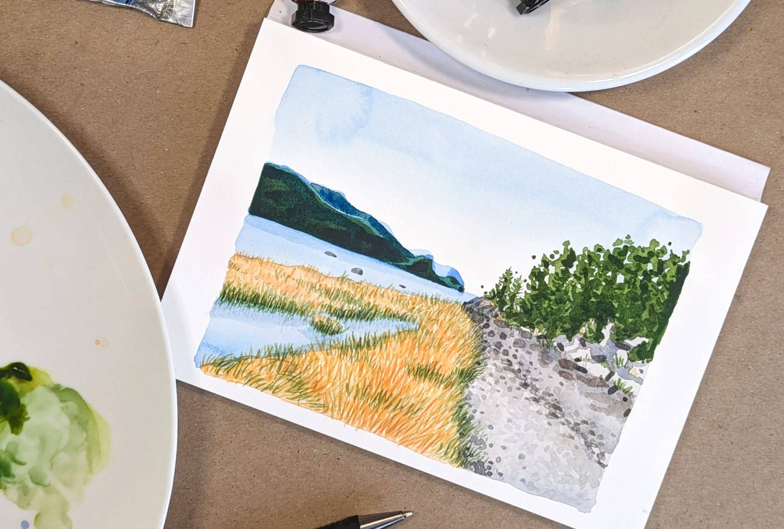Après-midi au féminin : Aquarelle