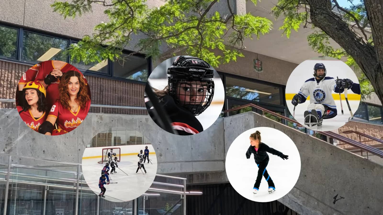 Inauguration de l'aréna des Patineuses