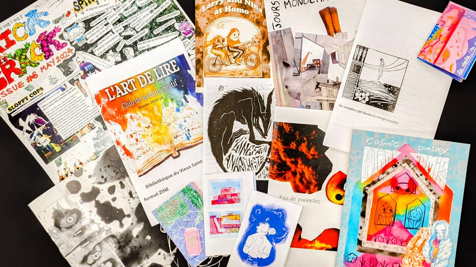 Fab-zines / Zines poétiques Almanach des exils