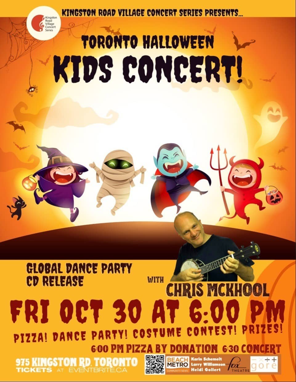 HALLOWEEN KIDS CONCERT & CD RELEASE with CHRIS MCKHOOL