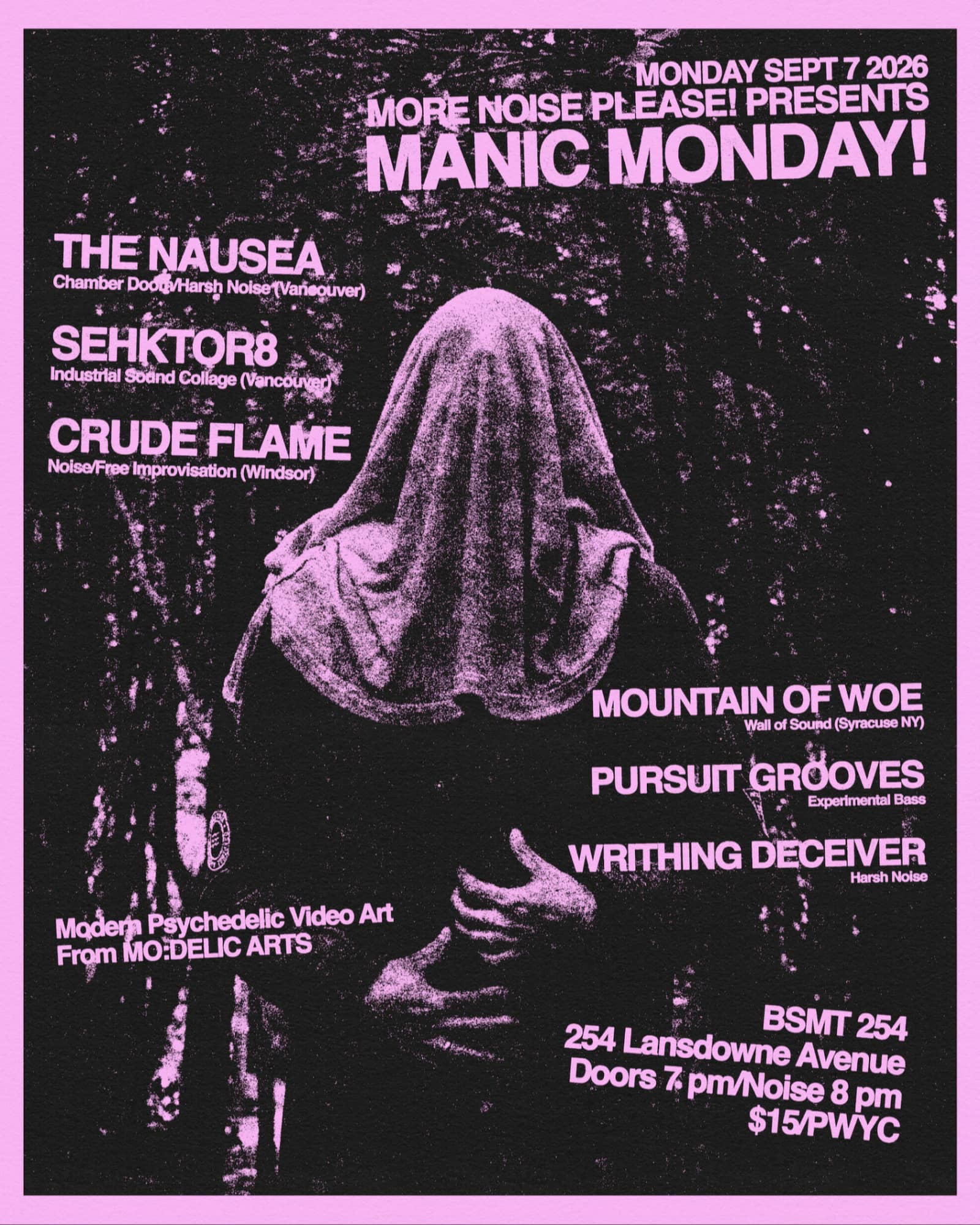 MORE NOISE PLEASE PRESENTS: MANIC MONDAY!