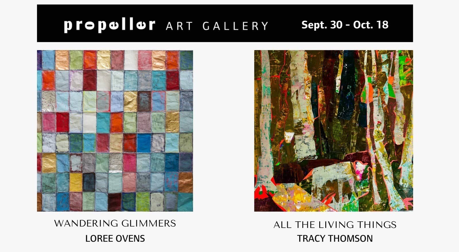 Wandering Glimmers by Ovens & ALL THE LIVING THINGS by Thomson