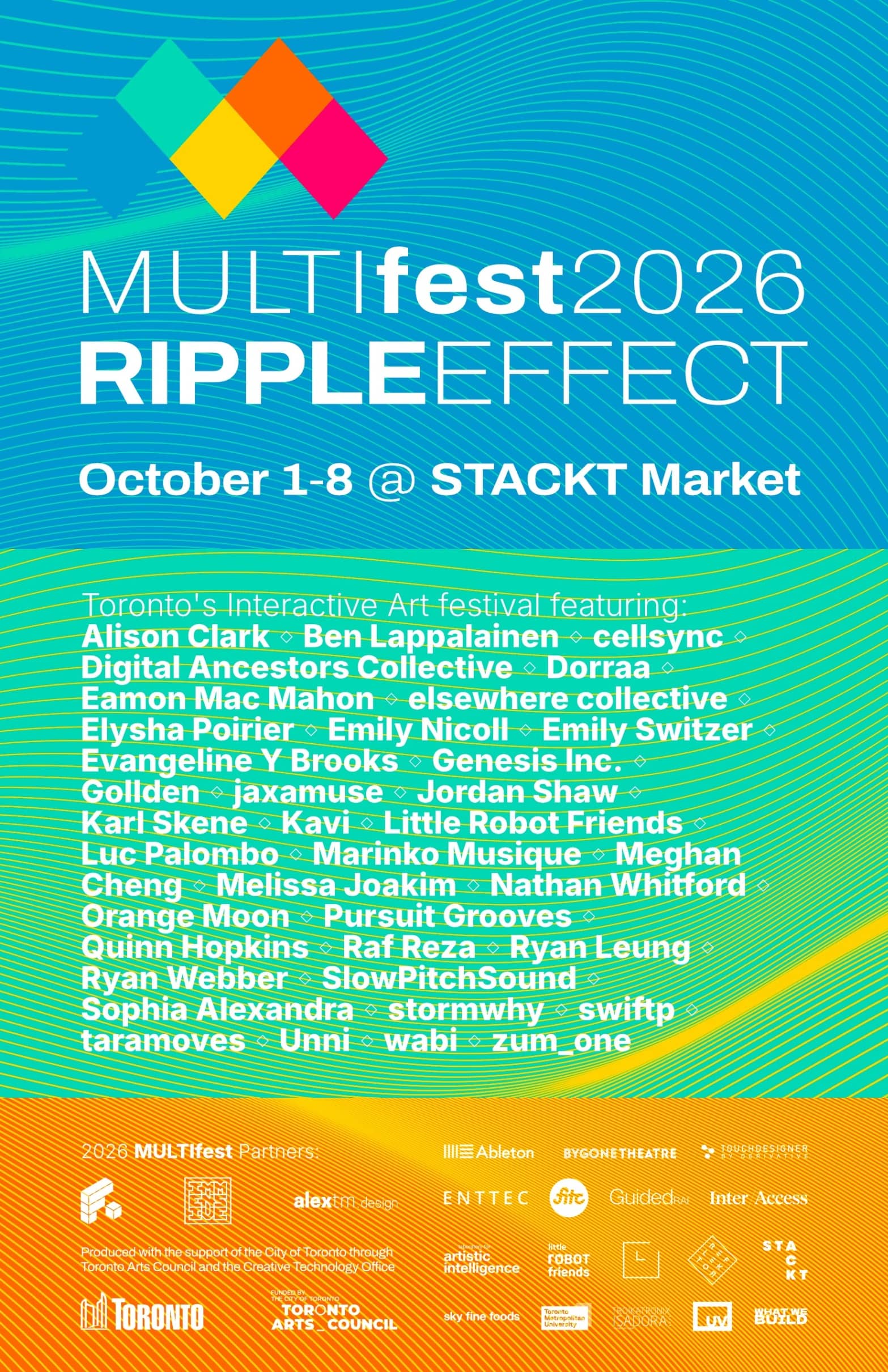 MULTIfest, Toronto/Tkaronto's own Interactive Art festival